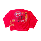 WESTSIDE STOREY VINTAGE | VINTAGE 90'S KC CHIEFS FRONT BACK HIT SWEATSHIRT *AS IS - RED Westside Storey