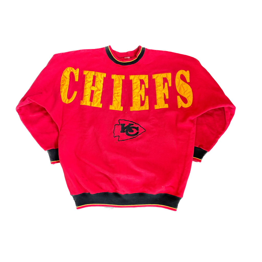 WESTSIDE STOREY VINTAGE | VINTAGE 90'S KC CHIEFS LEGENDS SPELLOUT SWEATSHIRT - RED Westside Storey