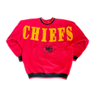 WESTSIDE STOREY VINTAGE | VINTAGE 90'S KC CHIEFS LEGENDS SPELLOUT SWEATSHIRT - RED Westside Storey