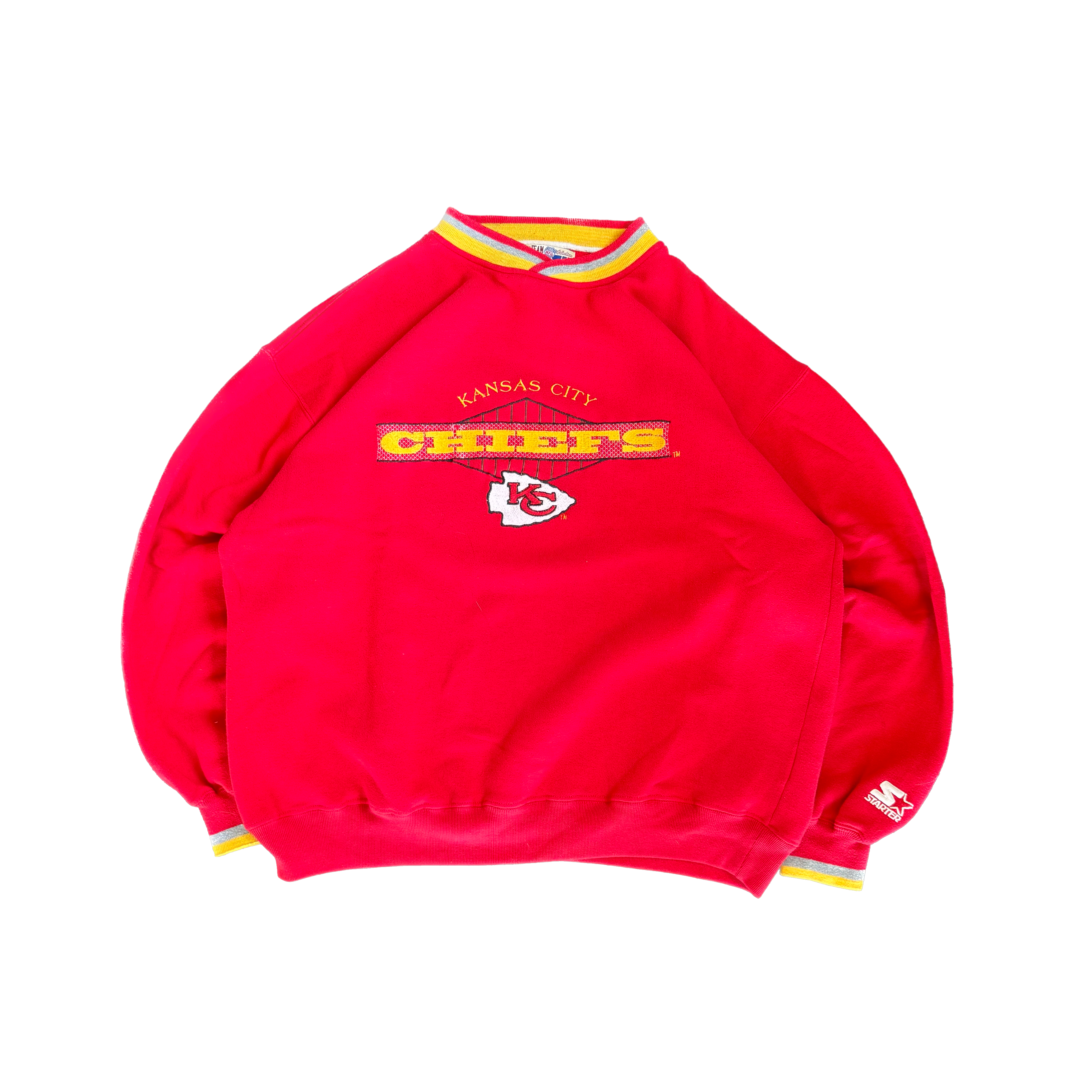 WESTSIDE STOREY VINTAGE | VINTAGE 90'S KC CHIEFS STARTER SWEATSHIRT - RED Westside Storey