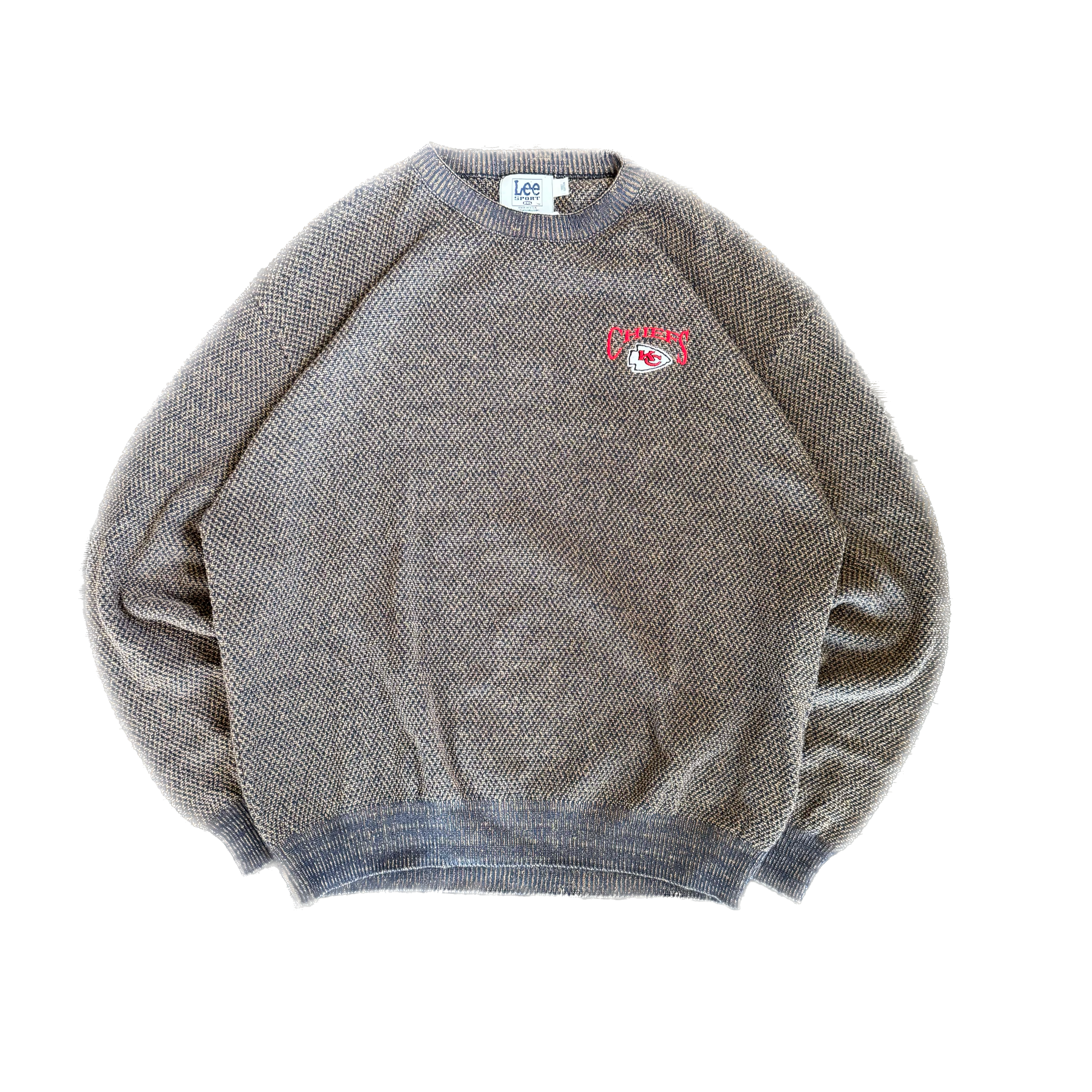 WESTSIDE STOREY VINTAGE | VINTAGE 90'S KC CHIEFS LEE KNIT SWEATER - BLACK Westside Storey
