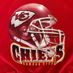 WESTSIDE STOREY VINTAGE | VINTAGE 90'S LEE KC CHIEFS HEAVY HELMET SWEATSHIRT - RED - Westside Storey