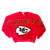 WESTSIDE STOREY VINTAGE | VINTAGE 90'S KC CHIEFS CLIF ENGLE SPELLOUT SWEATSHIRT - RED - Westside Storey