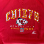 WESTSIDE STOREY VINTAGE | VINTAGE 90'S KC CHIEFS PROLINE LOGOATHLETIC HEAVY EMBROIDERED SWEATSHIRT - RED - Westside Storey