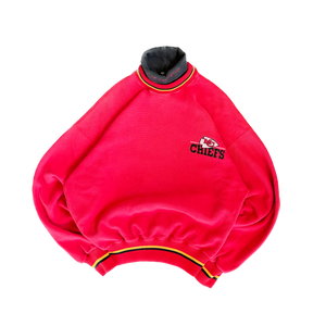 WESTSIDE STOREY VINTAGE | VINTAGE 90'S KC CHIEFS THE GAME HEAVY TURTLE NECK SWEATSHIRT - RED - Westside Storey