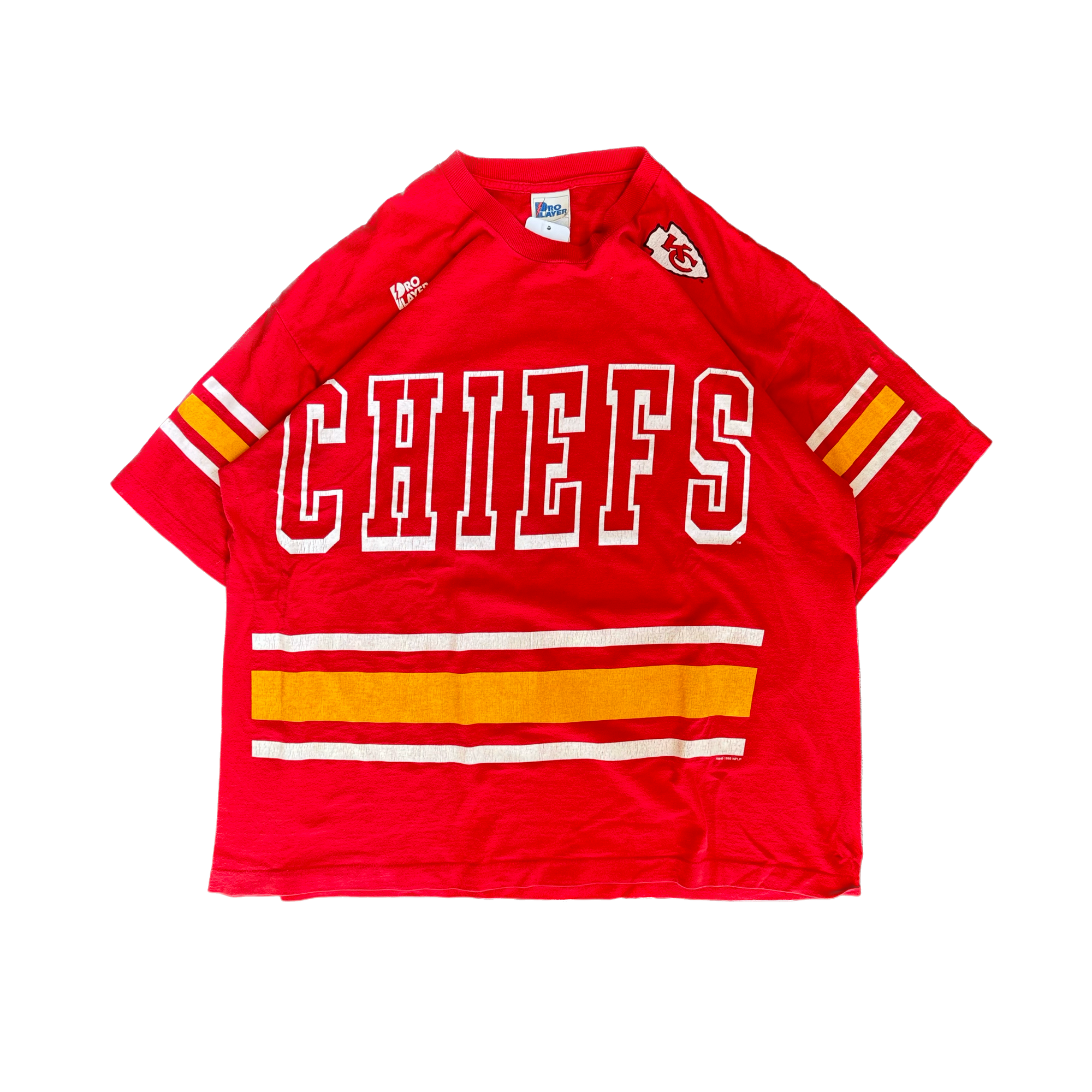 WESTSIDE STOREY VINTAGE | VINTAGE 90'S PRO PLAYER ALL OVER PRINT T-SHIRT - RED - Westside Storey