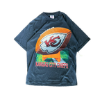 WESTSIDE STOREY VINTAGE | VINTAGE 1996 KC CHIEFS OLD NEW STOCK LARGE GRAPHIC T-SHIRT - BLACK - Westside Storey