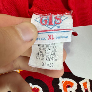 WESTSIDE STOREY VINTAGE | VINTAGE 90'S KC CHIEFS GRAFFITI SWEATSHIRT - RED - Westside Storey
