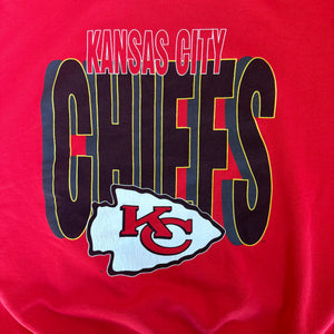 WESTSIDE STOREY VINTAGE | VINTAGE 90'S KC CHIEFS CLEAN SWEATSHIRT - RED - Westside Storey