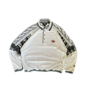 WESTSIDE STOREY VINTAGE | VINTAGE 90'S KC CHIEFS TUNDRA COOGI STYLE SWEATSHIRT - GRAY - Westside Storey