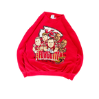 WESTSIDE STOREY VINTAGE | VINTAGE 90'S KC CHIEFS CARACATURE FORGOTTEN 5 SWEATSHIRT - RED - Westside Storey