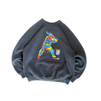 WESTSIDE STOREY VINTAGE | VINTAGE 90'S KC ROYALS BLACK SWEATSHIRT - BLACK - Westside Storey