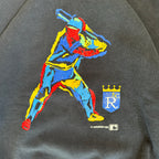 WESTSIDE STOREY VINTAGE | VINTAGE 90'S KC ROYALS BLACK SWEATSHIRT - BLACK - Westside Storey