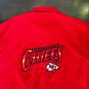 WESTSIDE STOREY VINTAGE | VINTAGE 90'S KC CHIEFS RED DENIM EMBROIDERED JACKET - RED