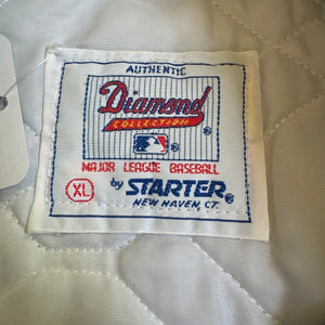 WESTSIDE STOREY VINTAGE | VINTAGE 90'S KC ROYALS STARTER DIAMOND COLLECTION SATIN BOMBER JACKET - BLUE - Westside Storey