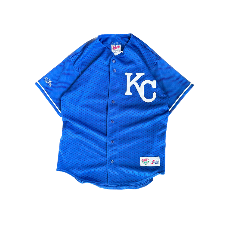 WESTSIDE STOREY VINTAGE | VINTAGE 90'S KC ROYALS MAJESTIC JERSEY - BLUE