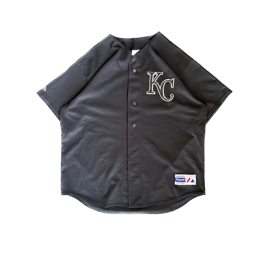 WESTSIDE STOREY VINTAGE VINTAGE 90 S KC ROYALS MAJESTIC BLACK JERSEY Westside Storey