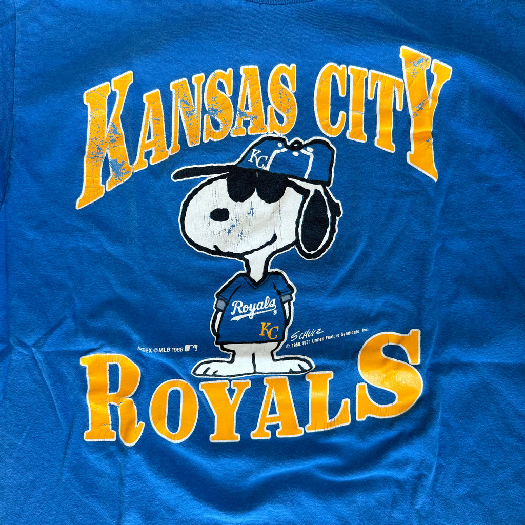 WESTSIDE STOREY VINTAGE | VINTAGE 80'S KC ROYALS SNOOPY - BLUE - Westside Storey