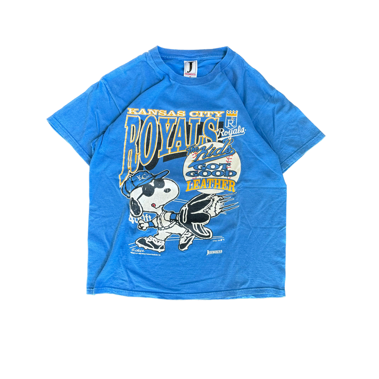 WESTSIDE STOREY VINTAGE | VINTAGE 80'S KC ROYALS SNOOPY T-SHIRT - BLUE