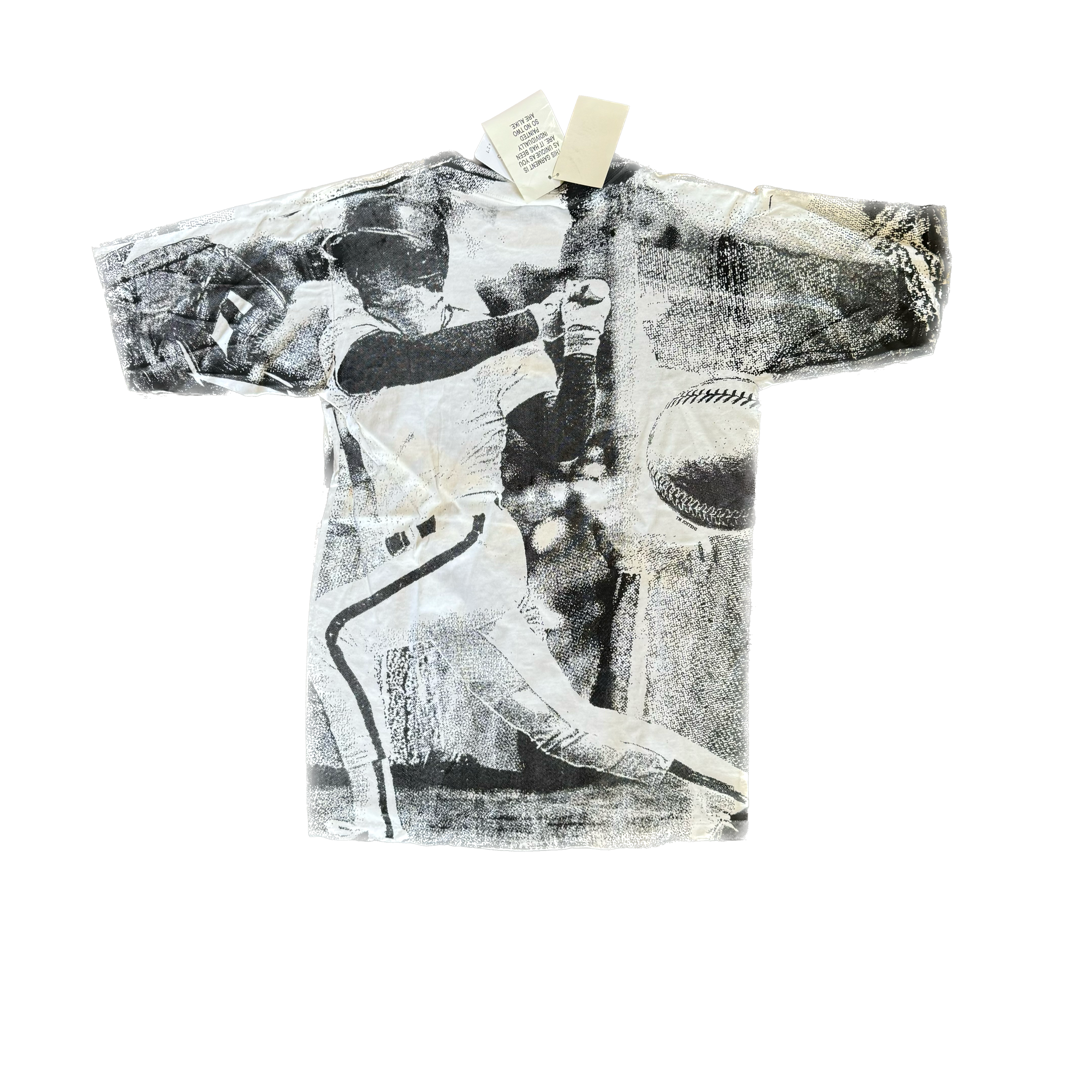 WESTSIDE STOREY VINTAGE | VINTAGE 90'S DEADSTOCK KC ROYALS ALL OVER PRINT RARE - WHITE - Westside Storey