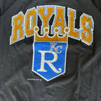 WESTSIDE STOREY VINTAGE | VINTAGE 90'S KC ROYALS LOGO ATHLETIC T-SHIRT - BLACK - Westside Storey