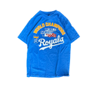 WESTSIDE STOREY VINTAGE | VINTAGE 1985 KC ROYALS WORLD SERIES CHAMPS T-SHIRT - BLUE - Westside Storey