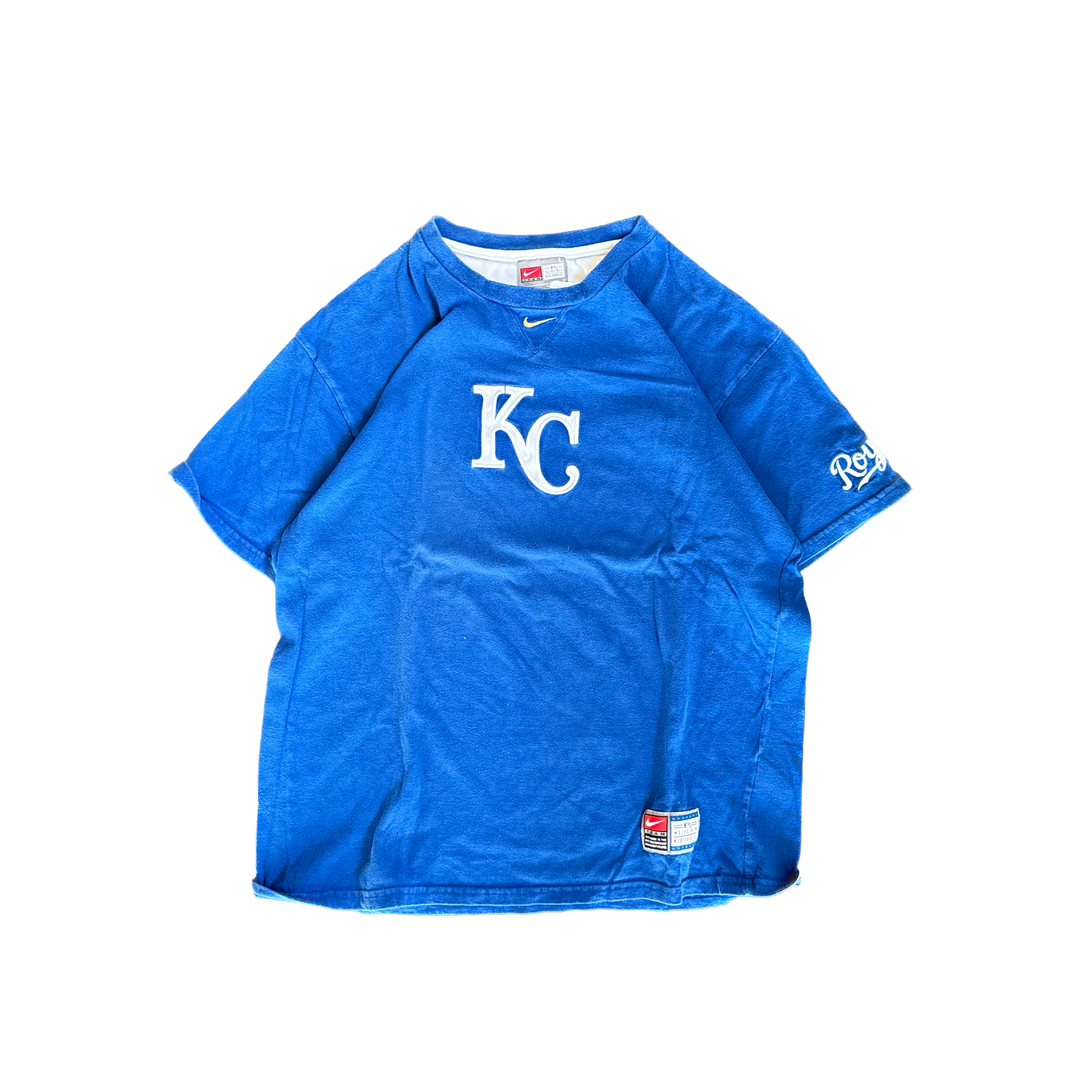 WESTSIDE STOREY VINTAGE | VINTAGE 90'S NIKE MIDDLE SWOOSH ROYALS T-SHIRT - BLUE - Westside Storey