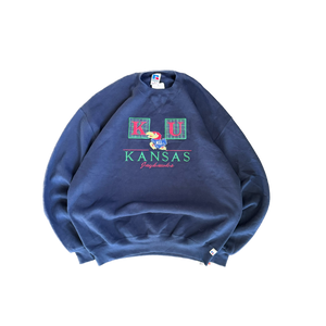 WESTSIDE STOREY VINTAGE | VINTAGE 90S RUSSELL KU NEW OLD STOCK - NAVY - Westside Storey