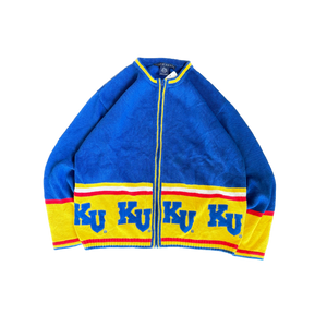 WESTSIDE STOREY VINTAGE | VINTAGE 90S KANSAS UNI KNIT SWEATER - BLUE - Westside Storey