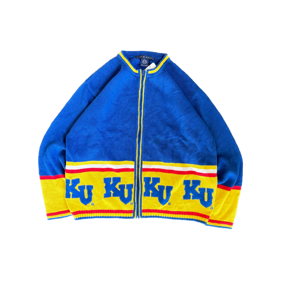 WESTSIDE STOREY VINTAGE | VINTAGE 90S KANSAS UNI KNIT SWEATER - BLUE