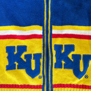 WESTSIDE STOREY VINTAGE | VINTAGE 90S KANSAS UNI KNIT SWEATER - BLUE - Westside Storey