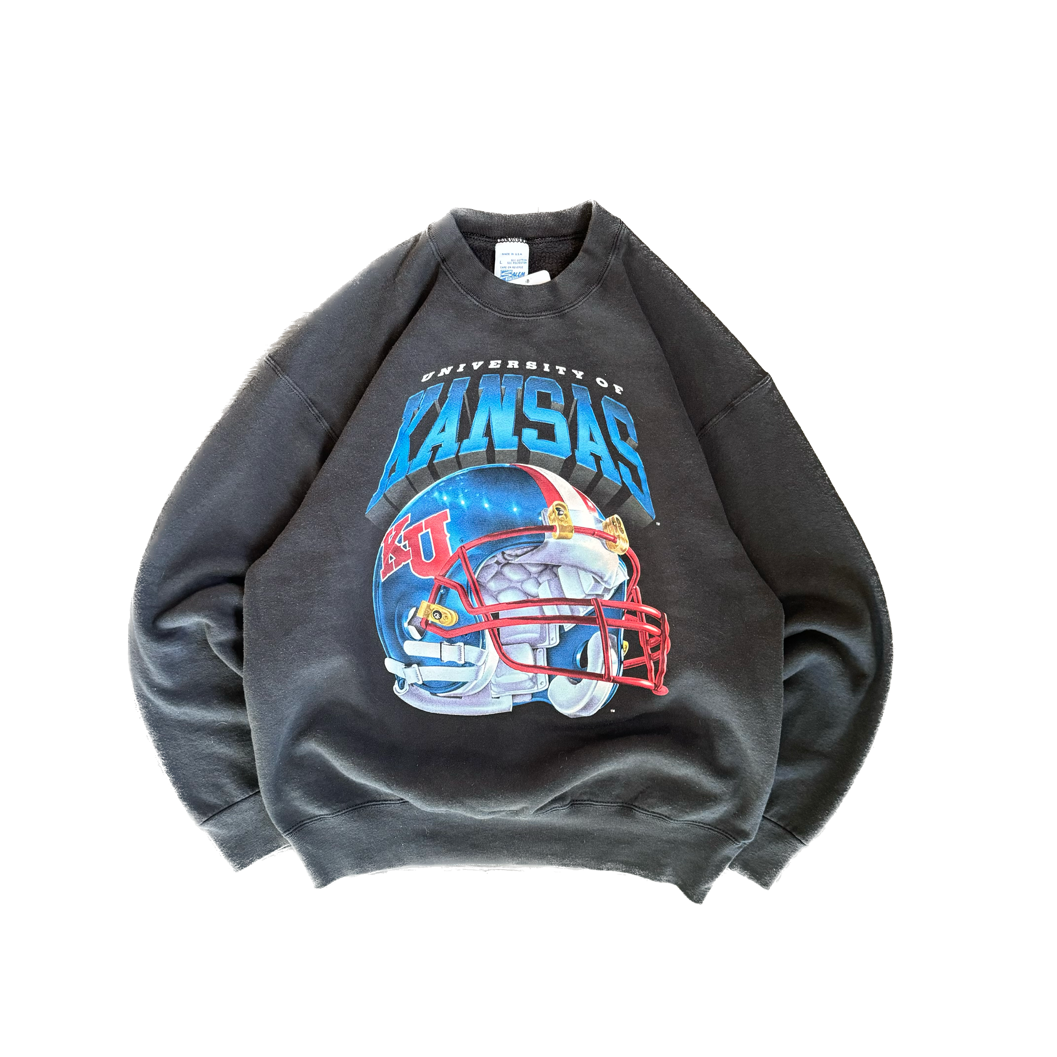 WESTSIDE STOREY VINTAGE | VINTAGE 90'S SALEM KANSAS FOOTBALL SWEATSHIRT - BLACK - Westside Storey
