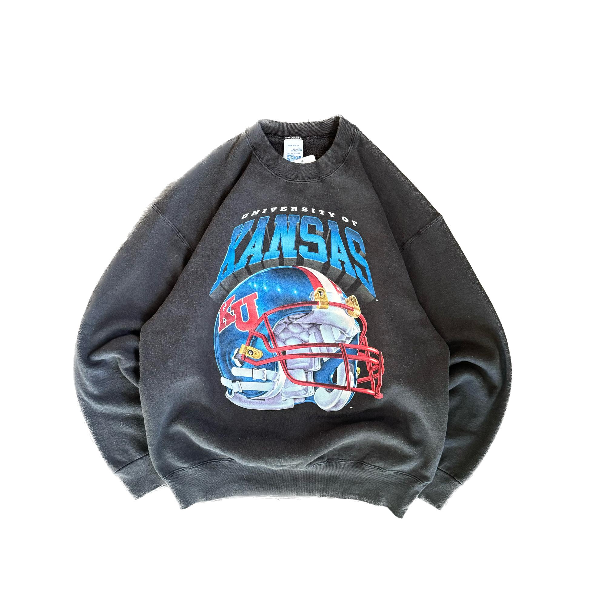 WESTSIDE STOREY VINTAGE | VINTAGE 90'S SALEM KANSAS FOOTBALL SWEATSHIRT - BLACK - Westside Storey