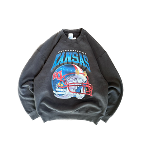 WESTSIDE STOREY VINTAGE | VINTAGE 90'S SALEM KANSAS FOOTBALL SWEATSHIRT - BLACK - Westside Storey