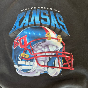 WESTSIDE STOREY VINTAGE | VINTAGE 90'S SALEM KANSAS FOOTBALL SWEATSHIRT - BLACK - Westside Storey