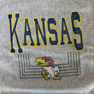 WESTSIDE STOREY VINTAGE | VINTAGE 80'S HANES KANSAS JAYHAWKS DETAILED SWEATSHIRT - GRAY - Westside Storey