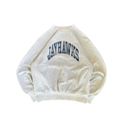 WESTSIDE STOREY VINTAGE | VINTAGE 90'S KU JAYHAWKS REVERSE WEAVE SWEATSHIRT - GRAY - Westside Storey
