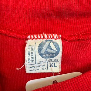 WESTSIDE STOREY VINTAGE | VINTAGE 80'S ARTEX KU JAYHAWKS LIGHT SWEATER T-SHIRT JERSEY - RED - Westside Storey