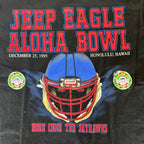 WESTSIDE STOREY VINTAGE | VINTAGE 1995 KU JAYHAWKS ALOHA BOWL T-SHIRT - BLACK - Westside Storey