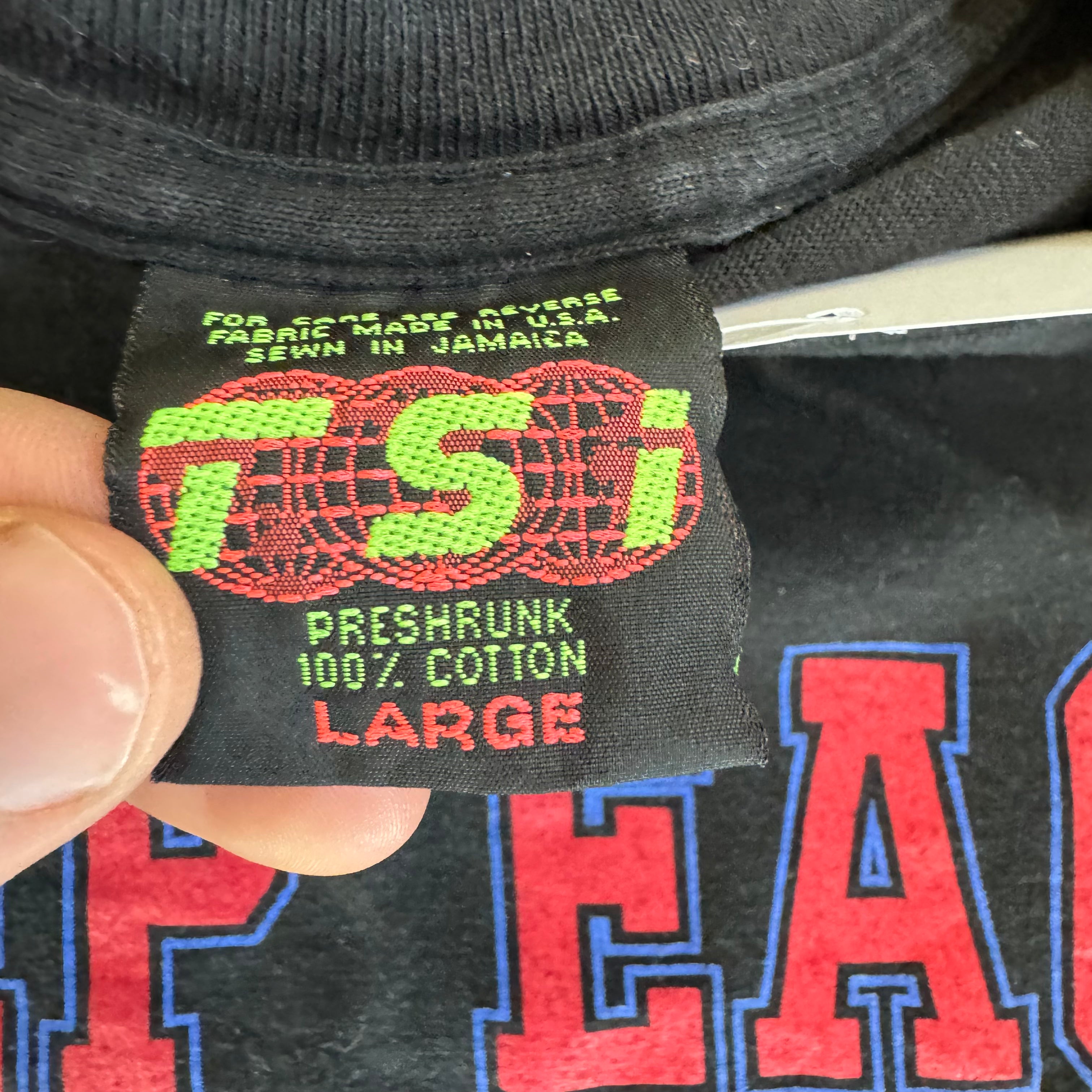 WESTSIDE STOREY VINTAGE | VINTAGE 1995 KU JAYHAWKS ALOHA BOWL T-SHIRT - BLACK - Westside Storey