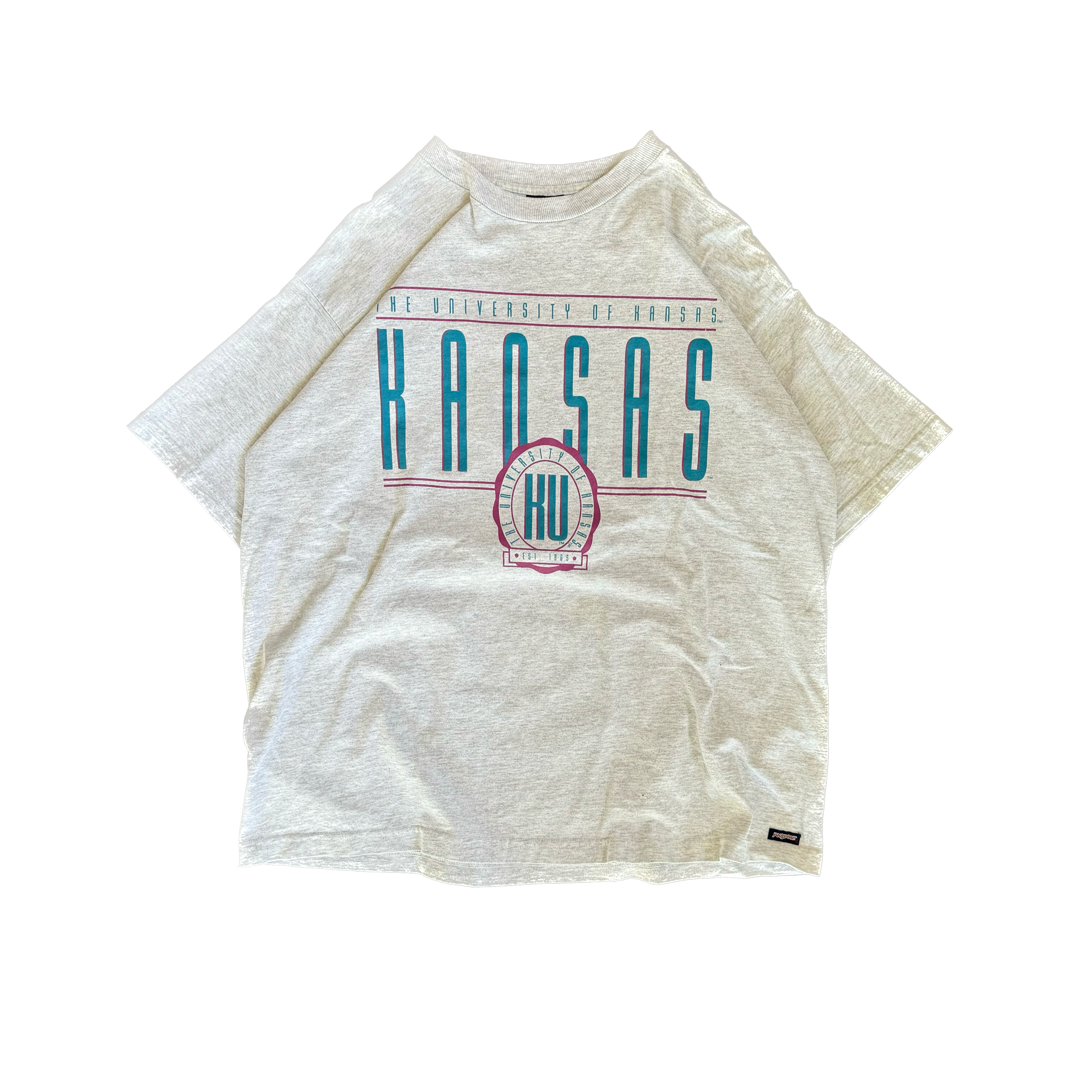 WESTSIDE STOREY VINTAGE | VINTAGE 90'S KANSAS UNI T-SHIRT - GRAY - Westside Storey