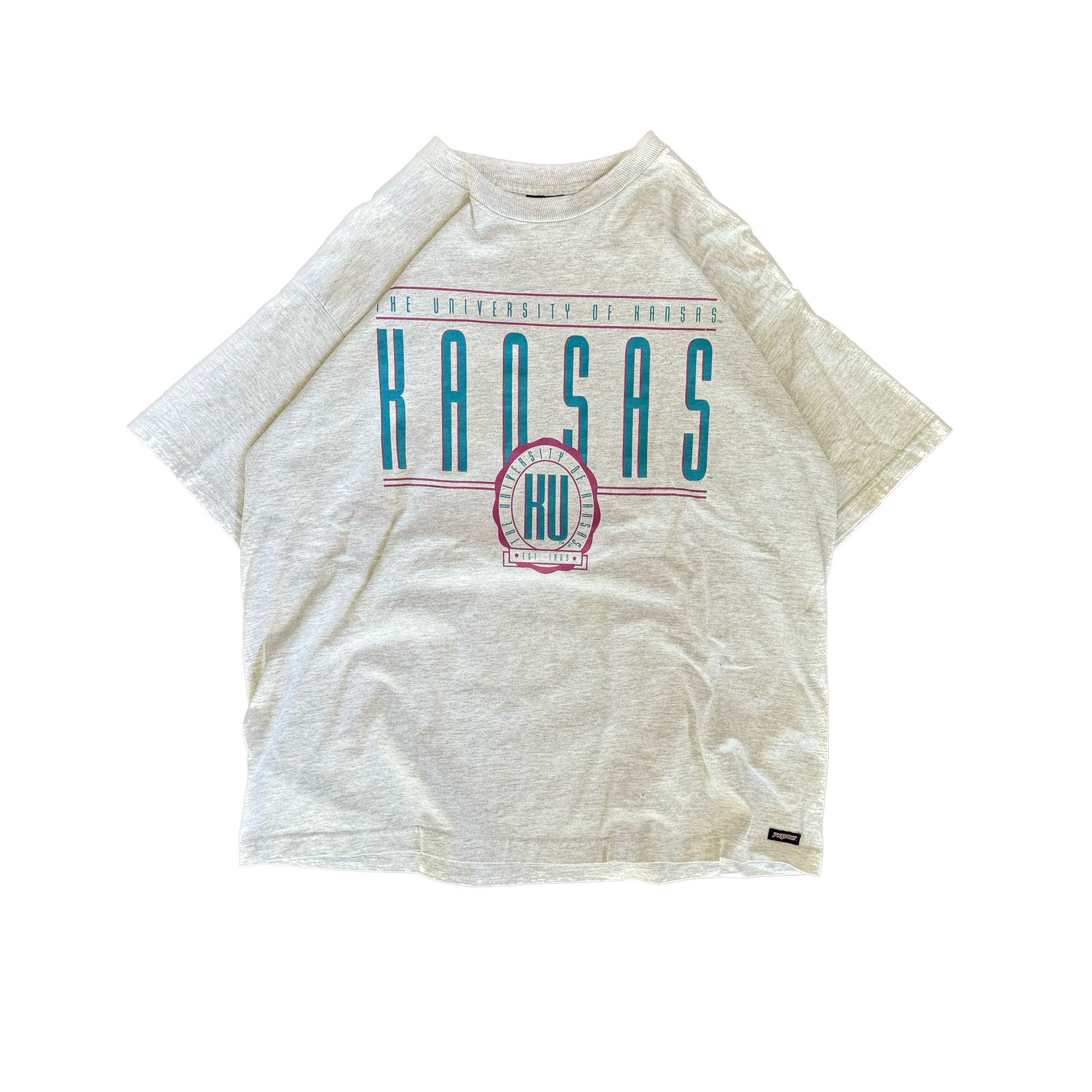 WESTSIDE STOREY VINTAGE | VINTAGE 90'S KANSAS UNI T-SHIRT - GRAY - Westside Storey