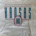 WESTSIDE STOREY VINTAGE | VINTAGE 90'S KANSAS UNI T-SHIRT - GRAY - Westside Storey