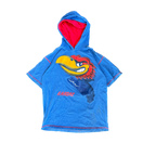 WESTSIDE STOREY VINTAGE | VINTAGE 90'S KU AOP HOODIE T-SHIRT- BLUE - Westside Storey