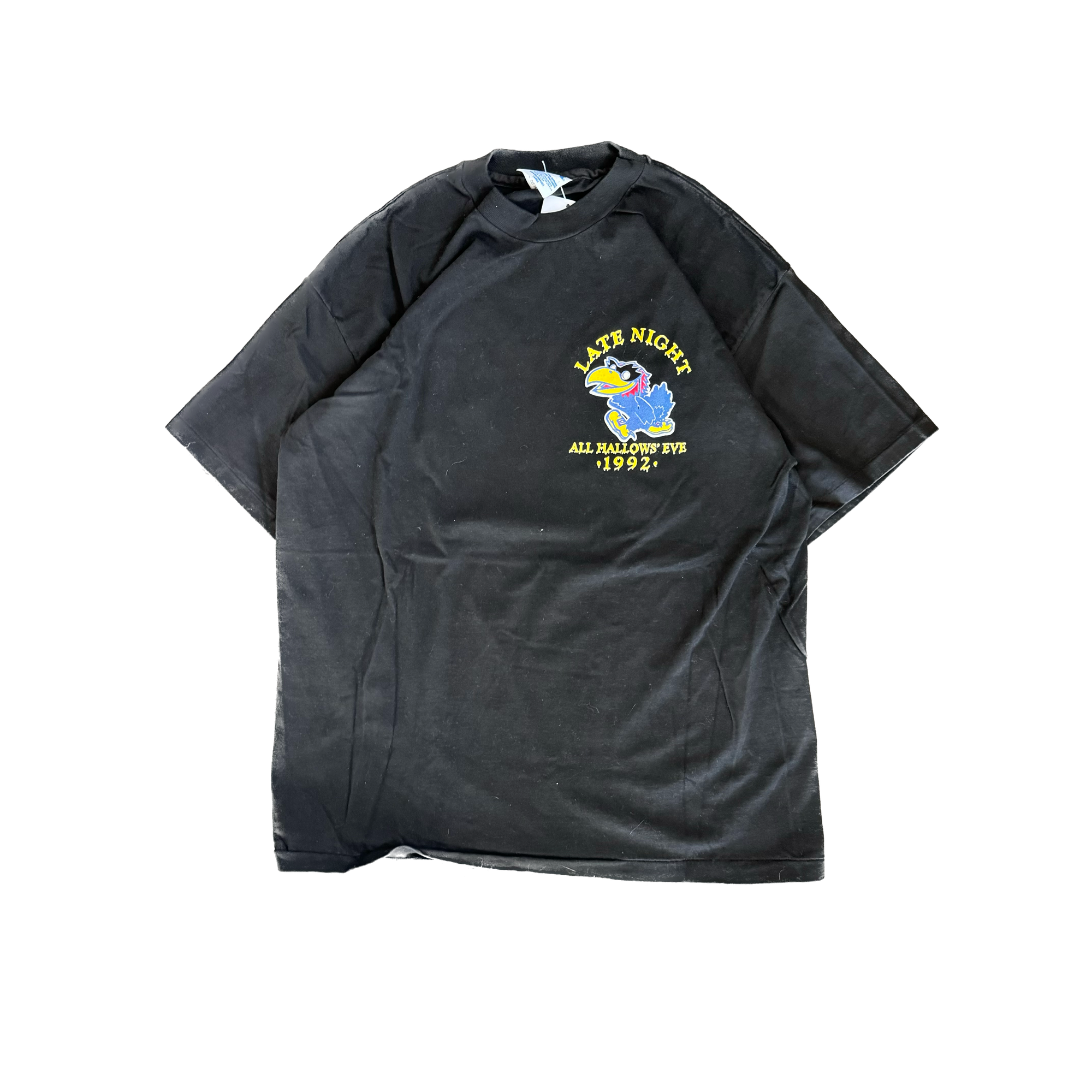 WESTSIDE STOREY VINTAGE | VINTAGE 1992 KU LATE NIGHT HALLOWEEN T-SHIRT - BLACK - Westside Storey