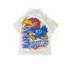 WESTSIDE STOREY VINTAGE | VINTAGE 90'S KANSAS JAYHAWKS AOP T-SHIRT - WHITE