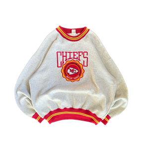 WESTSIDE STOREY VINTAGE | VINTAGE90'S KC CHIEFS LEGENDS SWEATSHIRT - GRAY - Westside Storey