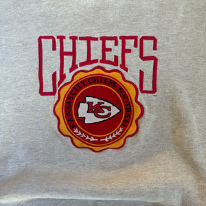 WESTSIDE STOREY VINTAGE | VINTAGE90'S KC CHIEFS LEGENDS SWEATSHIRT - GRAY - Westside Storey
