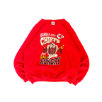 WESTSIDE STOREY VINTAGE | VINTAGE90'S KC CHIEFS TAZ HUNGRY SWEATSHIRT - RED - Westside Storey