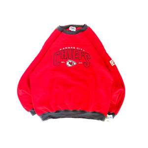 WESTSIDE STOREY VINTAGE | VINTAGE 90'S KC CHIEFS NEW OLD STOCK SWEATSHIRT - RED - Westside Storey